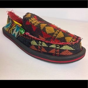 Multi color sanuk shoes. Size 6 women